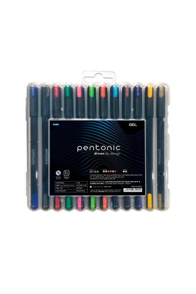 Набір гелевих ручок "Pentonic" колір різнокольоровий ЦБ-00247380 SKT000986890 фото