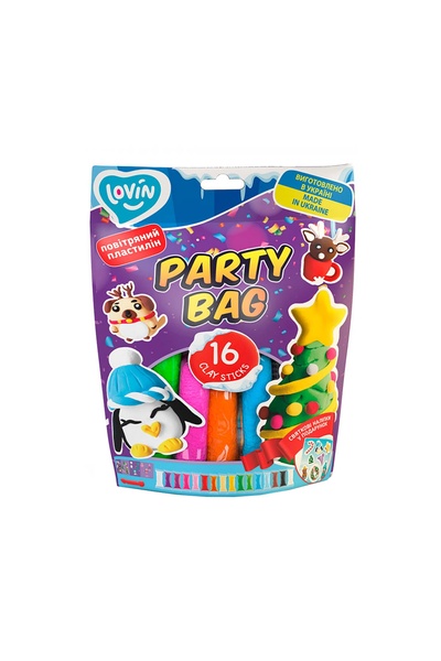 Набір для ліплення з повітряним пластиліном "Party Bag Winter" колір різнокольоровий ЦБ-00206432 SKT000880401 фото