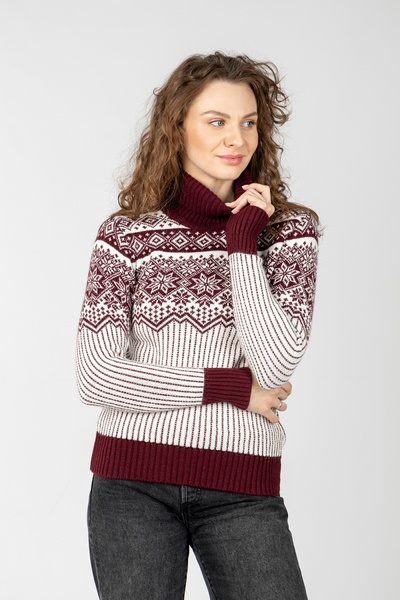Жіночий светр 46 колір маджента ЦБ-00233517 SKT000941677 фото