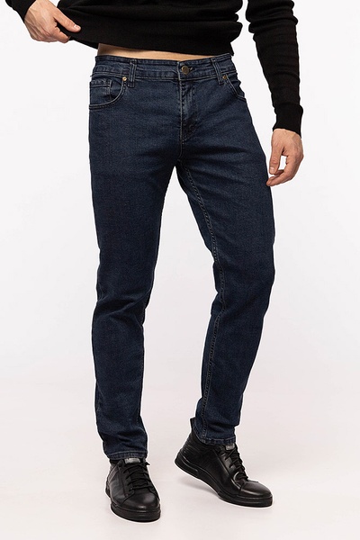 Чоловічі джинси 58 колір темно-синій ЦБ-00199425 SKT000865737 фото