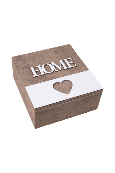 Коробка-шкатулка HOME з серцем колір різнокольоровий ЦБ-00213168 SKT000893300 фото