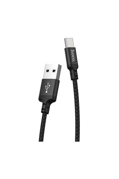 USB кабель Hoco X14 Type-C 2.4A 2 м колір чорний ЦБ-00209849 SKT000887806 фото