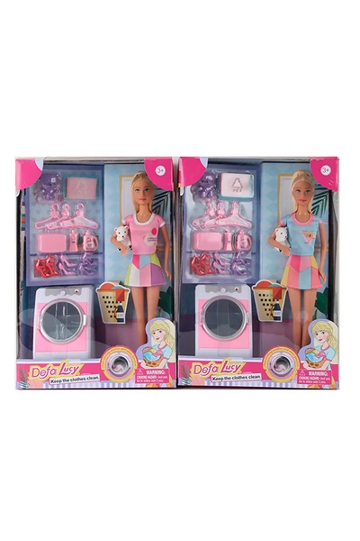 Игрушечный набор – кукла со стиральной машиной цвет разноцветный ЦБ-00203237 SKT000873771 фото