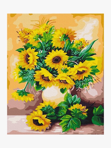 Картина за номерами "Букет соняшників" колір різнокольоровий ЦБ-00234092 SKT000943326 фото