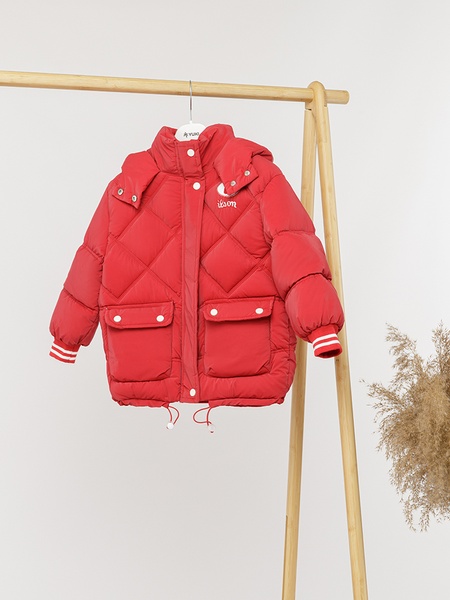 Куртка для девочки 128 цвет красный ЦБ-00225763