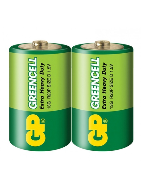 Батарейка GP Greencell 13G-S2, R20, D, ЦІНА ЗА 1 ШТ. колір різнокольоровий ЦБ-00155236 SKT000527396 фото