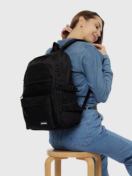 Женский спортивный рюкзак цвет черный ЦБ-00207044 SKT000882232 фото