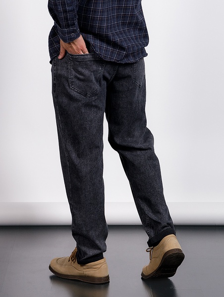 Чоловічі джинси мом 58 колір сірий ЦБ-00233731 SKT000942043 фото