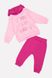 Костюм з штанами на дівчинку 74 колір рожевий ЦБ-00198716 SKT000864295 фото 1
