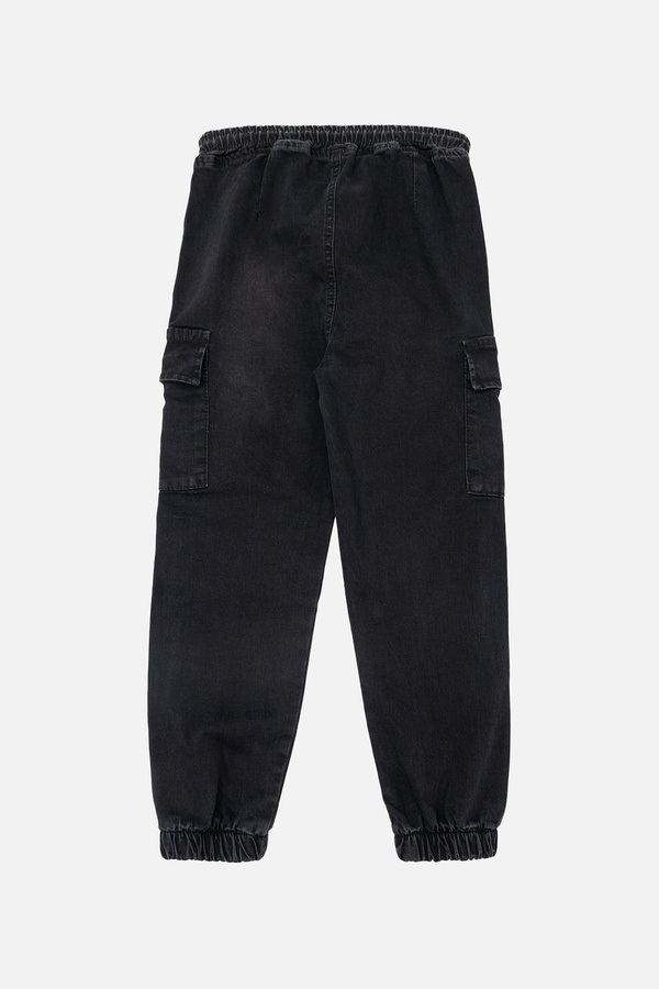 Джогери джинсові для хлопчика 140 колір чорний ЦБ-00243882 SKT000969649 фото