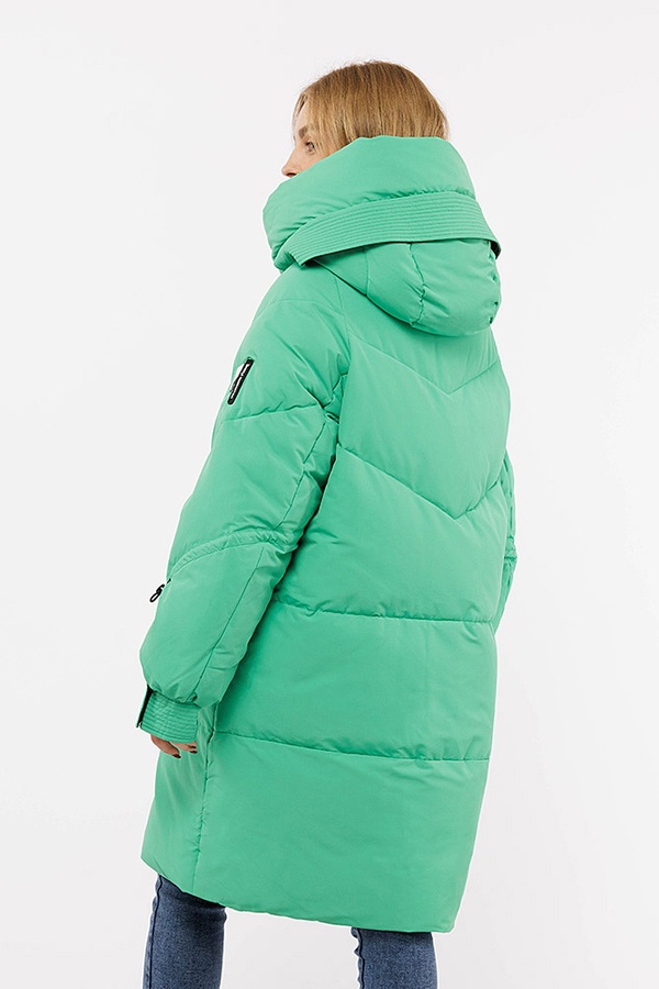 Жіноча куртка 42 колір зелений ЦБ-00195654 SKT000857715 фото