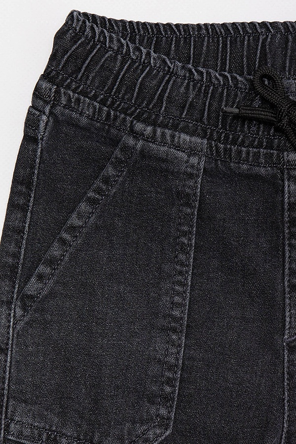 Джогеры джинсовые на мальчика 110 цвет графитовый ЦБ-00185381 SKT000612089 фото