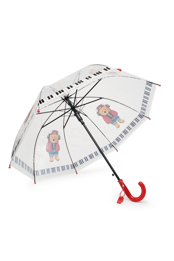 Прозора парасолька для дівчинки колір червоний ЦБ-00248629 SKT000989696 фото