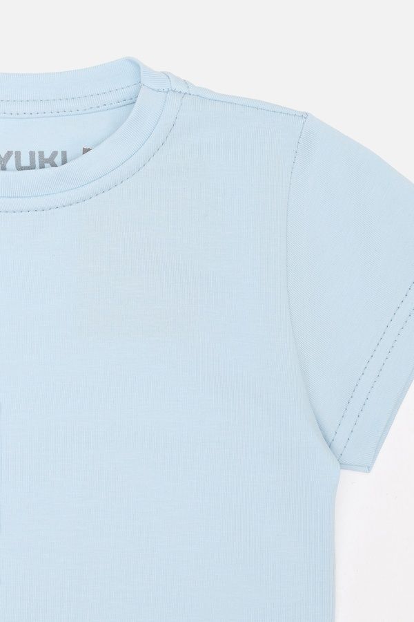 Футболка з коротким рукавом для хлопчика колір блакитний 110 ЦБ-00283599 фото