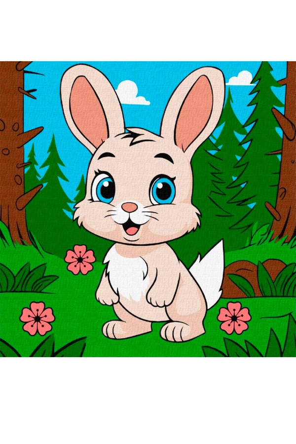 Набор для росписи по номерам для детей "Волшебный кролик" цвет разноцветный ЦБ-00255690 SKT001007957 фото