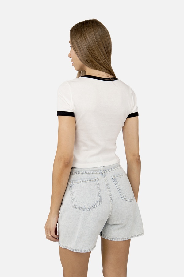 Жіноча футболка з коротким рукавом 42 колір білий ЦБ-00255017