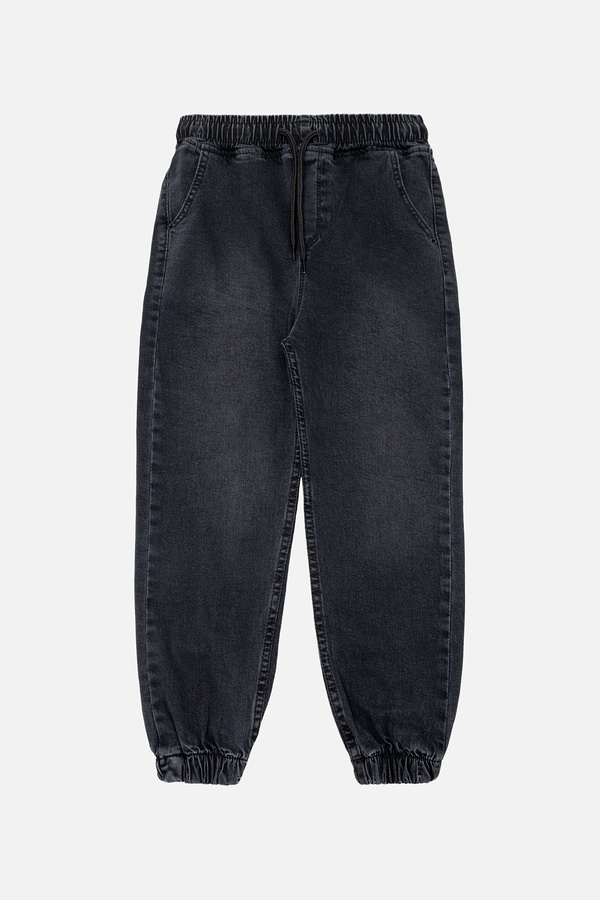 Джогери джинсові для хлопчика 122 колір чорний ЦБ-00242543 SKT000965005 фото