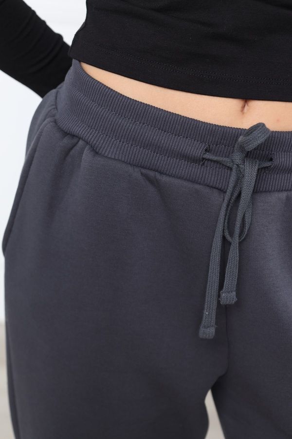 Штани спорт jogger для жінок колір темно-сірий 52 ЦБ-00296050 фото