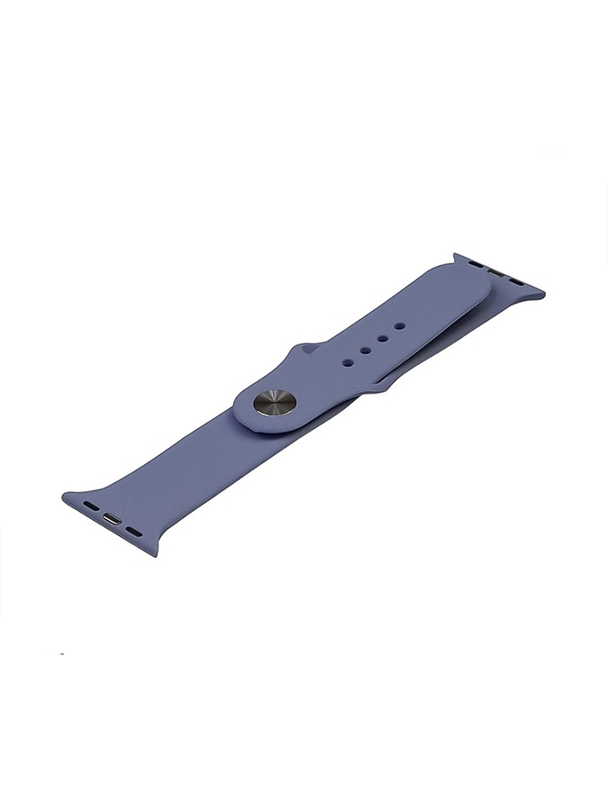 Ремешок силиконовый для Apple Watch Sport Band 42/44/45 цвет серо-синий ЦБ-00230847 SKT000935594 фото