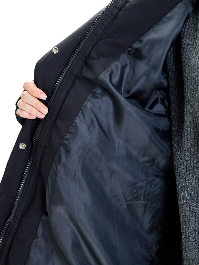 Жіноча куртка 44 колір чорний ЦБ-00223819 SKT000918294 фото