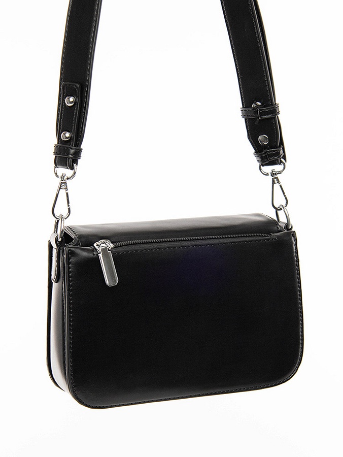 Маленька жіноча сумочка колір чорний ЦБ-00214301 SKT000896152 фото