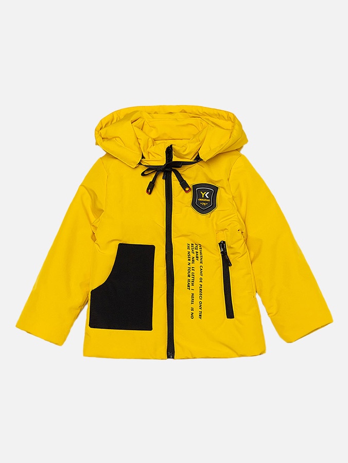 Куртка демисезонная для мальчика парка 86 цвет желтый ЦБ-00207652 SKT000883394 фото
