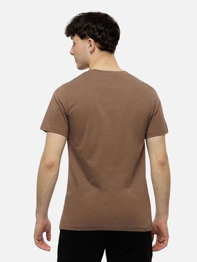 Чоловіча футболка регуляр 52 колір капучино ЦБ-00210811 SKT000890862 фото