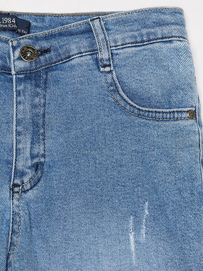 Шорти джинсові для хлопчика 146 колір блакитний ЦБ-00160621 SKT000543871 фото