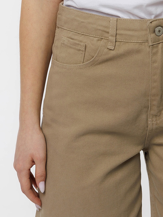 Жіночі середні джинсові шорти 40 колір кавовий ЦБ-00214132 SKT000895679 фото