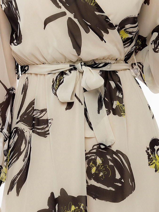 Жіноча коротка демісезонна сукня 38 колір бежевий ЦБ-00215267 SKT000898179 фото