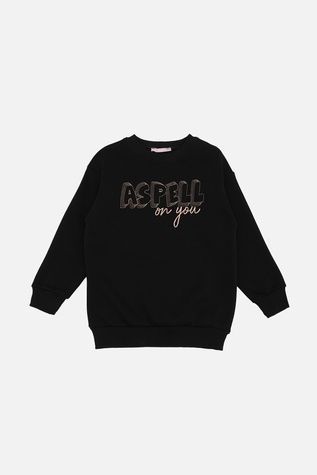 Свитшот для девочки цвет черный 152 ЦБ-00259660 фото