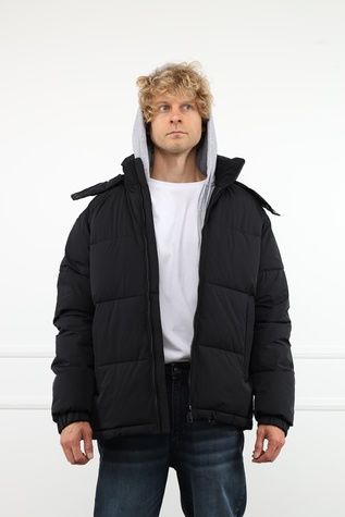 Куртка коротка зимова чоловіча колір чорний 54 ЦБ-00298257 фото