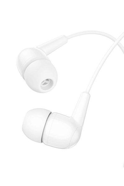 Навушники дротові вакуумні Hoco M97 з мікрофоном Jack 3.5 колір білий ЦБ-00208019 SKT000883896 фото