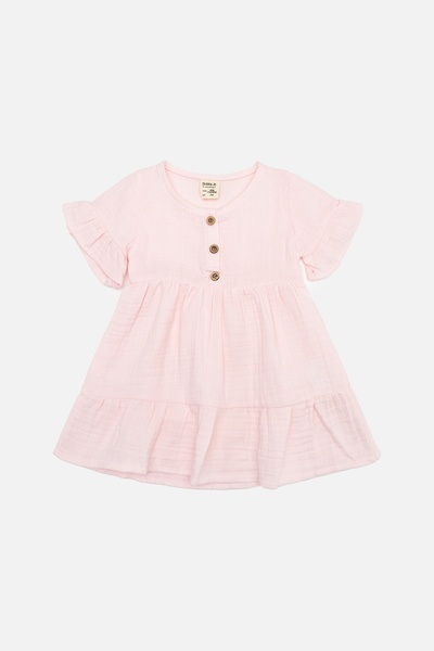 Платье с коротким рукавом для девочки 98 цвет розовый ЦБ-00243496 SKT000968180 фото