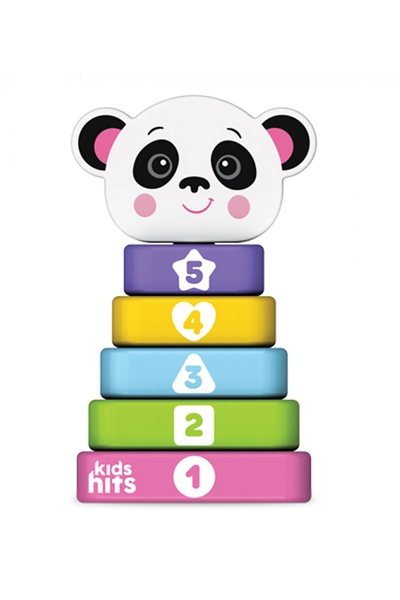 Дерев'яна іграшка "Пірамідка Панда" колір різнокольоровий ЦБ-00240360 SKT000960319 фото