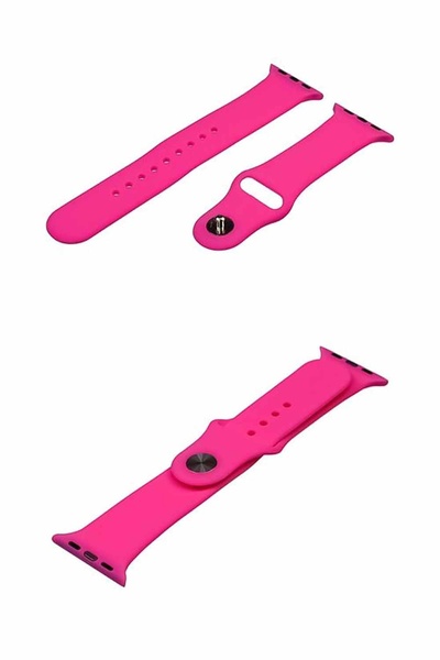 Ремешок силиконовый для Apple Watch Sport Band 38/40/41 mm размер L цвет №33 цвет фуксия ЦБ-00195342 SKT000856857 фото