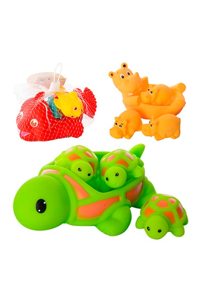 Набір іграшок для купання "Тваринки" колір різнокольоровий ЦБ-00237128 SKT000953584 фото