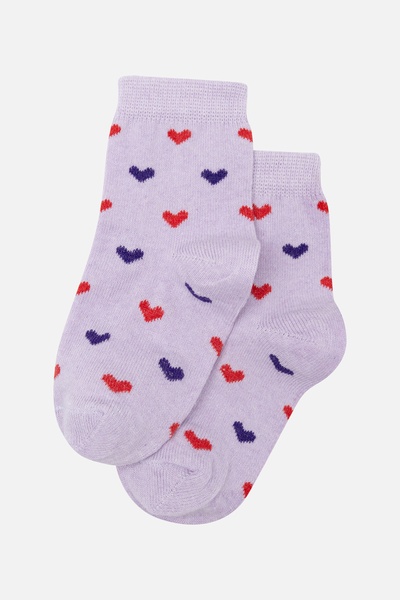 Шкарпетки для дівчинки 23-26 колір бузковий ЦБ-00243699 SKT000969094 фото