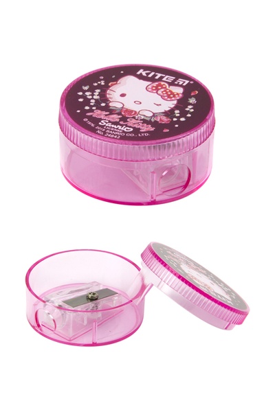 Точилка з контейнером кругла Hello Kitty колір рожевий ЦБ-00089013 SKT000401069 фото