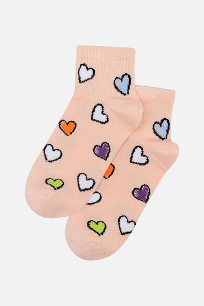 Жіночі шкарпетки 35-38 колір персиковий ЦБ-00244940 SKT000980229 фото
