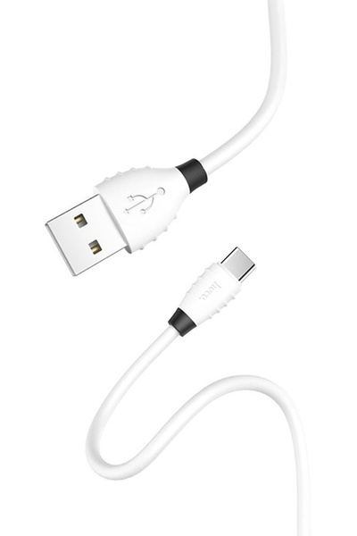 USB кабель Hoco X27 Type-C 2.4A 1.2 м колір білий ЦБ-00209850 SKT000887807 фото