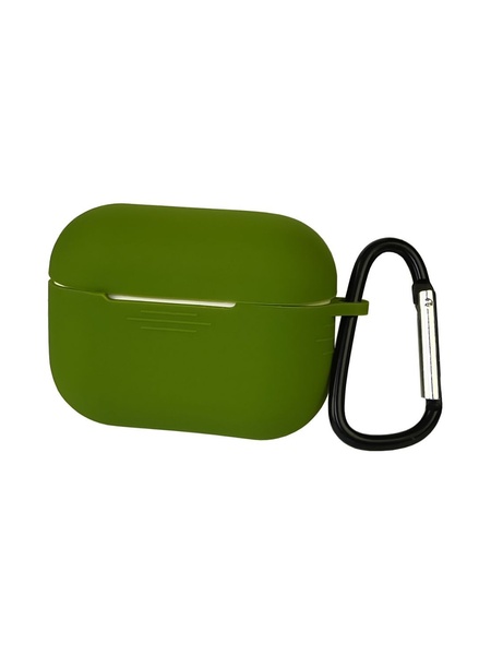 Чехол силиконовый с карабином для Apple AirPods 3 цвет темно-зеленый ЦБ-00218823 SKT000905454 фото
