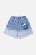 Джинсовые шорты для девочки 110 цвет голубой ЦБ-00210221 SKT000889217 фото 3