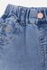 Джинсовые шорты для девочки 110 цвет голубой ЦБ-00210221 SKT000889217 фото 2
