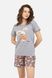 Жіноча піжама 42 колір світло-сірий ЦБ-00245646 SKT000982381 фото 2