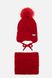 Комплект шапка и шарф хомут для девочки 42-44 цвет красный ЦБ-00206083 SKT000879701 фото 1