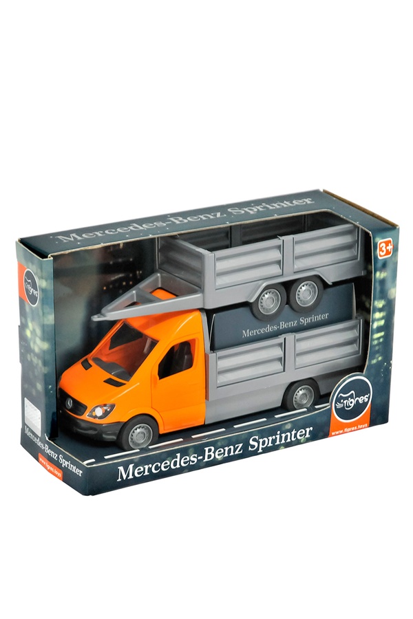 Автомобиль «Mercedes-Benz Sprinter» бортовой с прицепом цвет оранжевый ЦБ-00257624 SKT001013715 фото