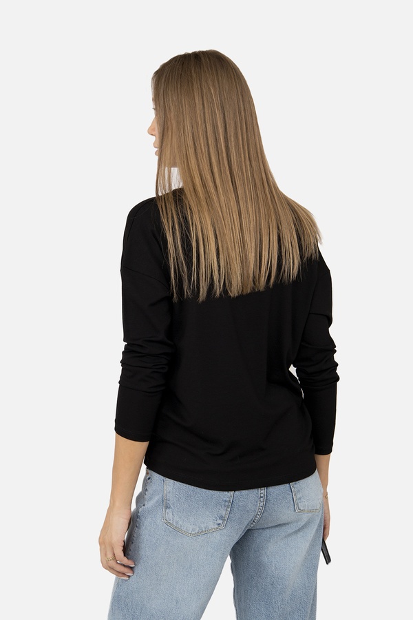 Женский пуловер 46 цвет черный ЦБ-00255387 SKT001007295 фото