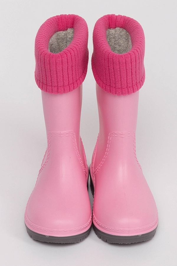 Сапоги резиновые на девочку 34 цвет розовый ЦБ-00155443 SKT000528008 фото