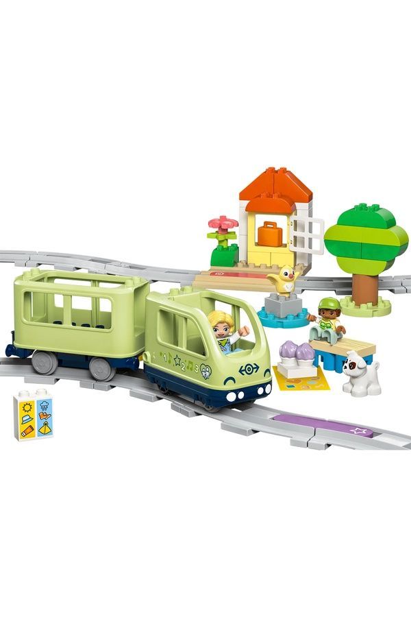 Конструктор LEGO DUPLO - Інтерактивний пригодницький потяг, 57 деталей 10427 ЦБ-00283684 фото